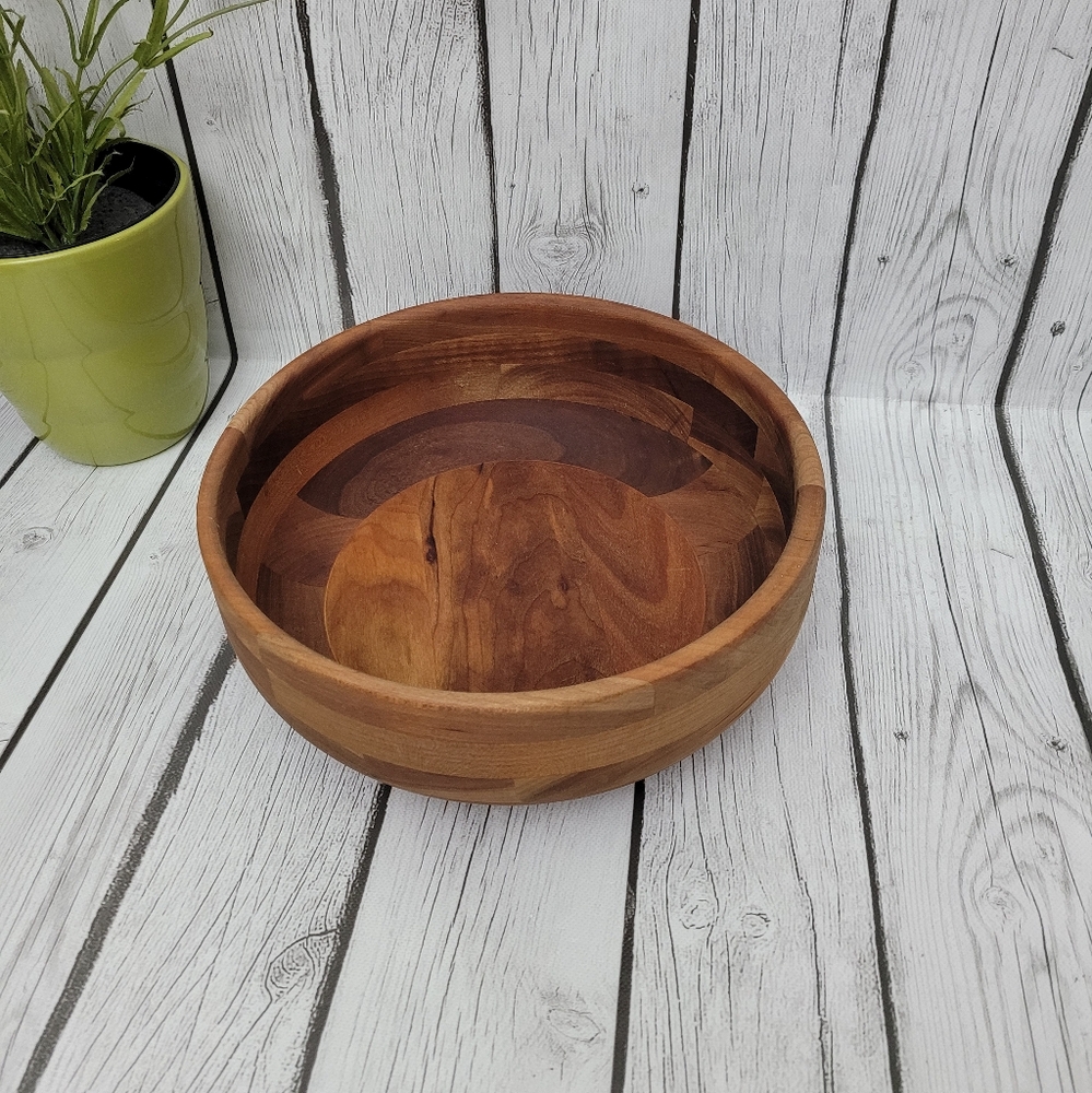 Handcrafted Snow River Wooden Bowl